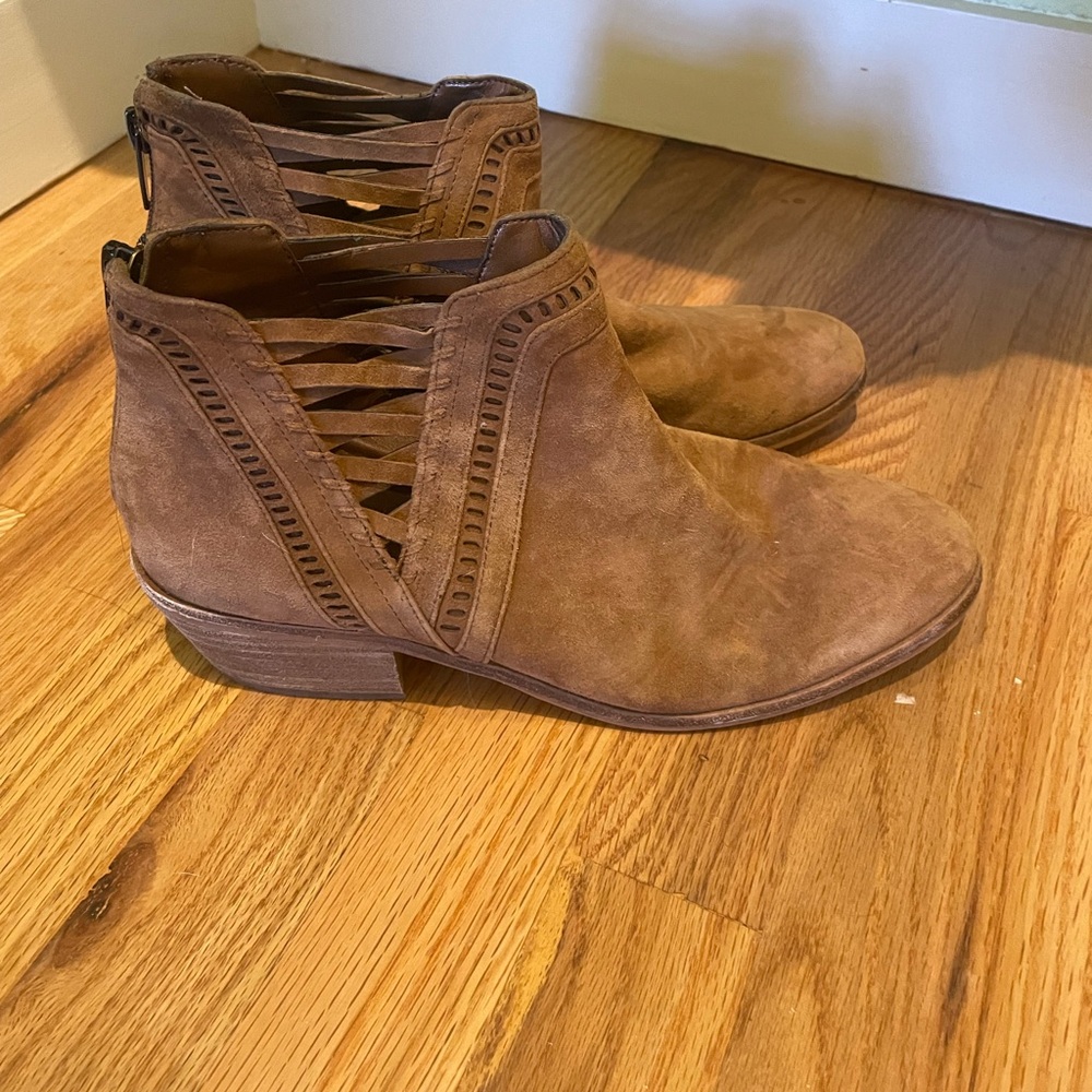 Vince Camuto Tan Ankle Booties
